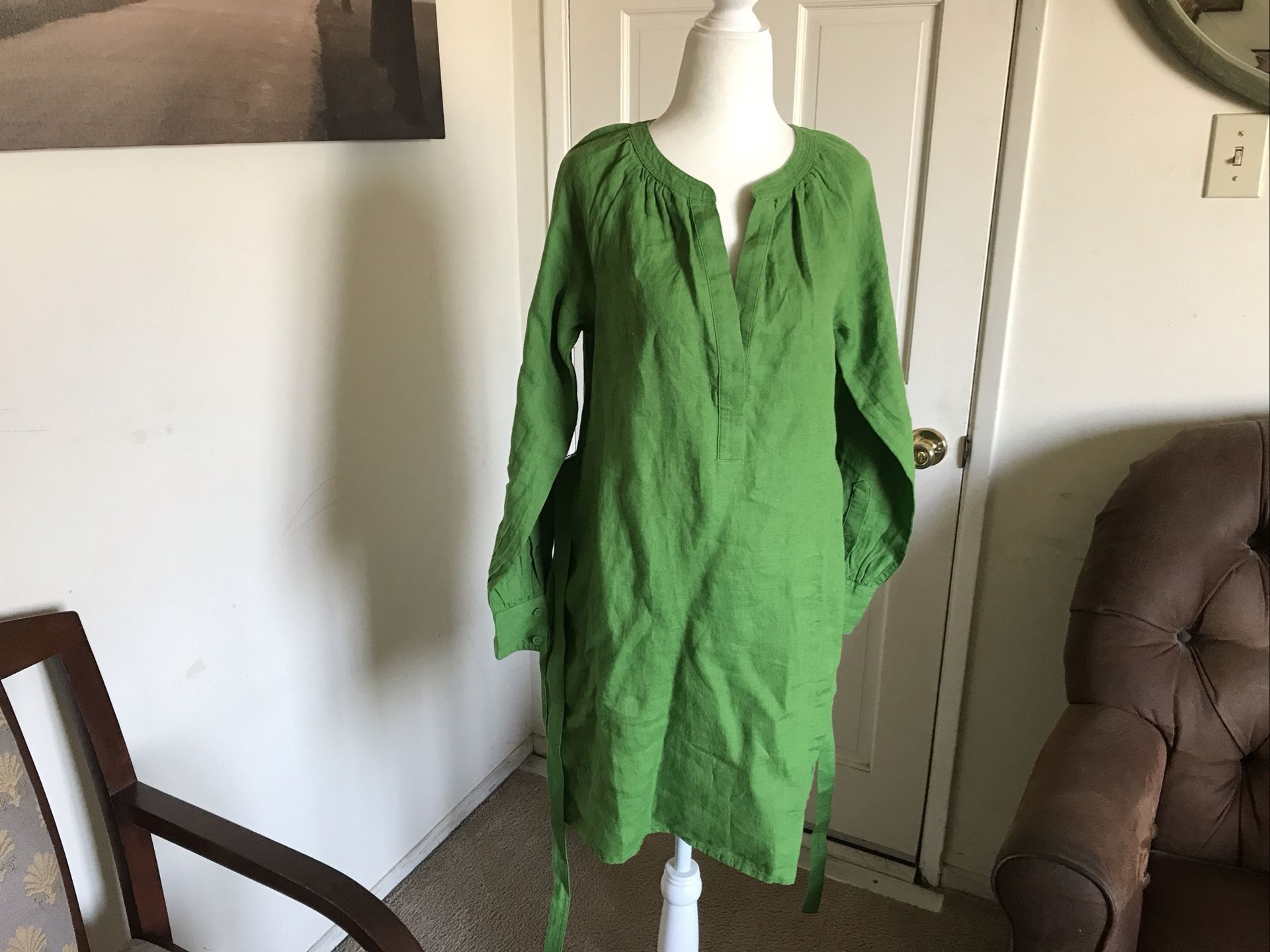 J Crew Women’s Cabana Mini Dress In Linen XXS