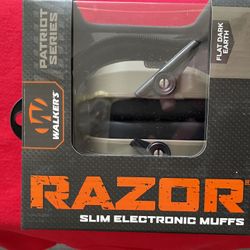 patriot series flat dark earth razor walkers head set, used