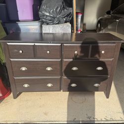 Dresser With Six Drawers, Espresso Color