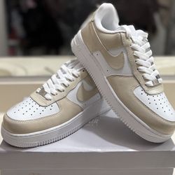 Nike Air Force 1s Beige Size 8.5 Women