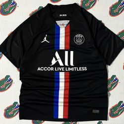 Mens Paris Saint Germain Nike Air Jordan 2019 2020 PSG Soccer Jersey Fourth Shirt Size Large