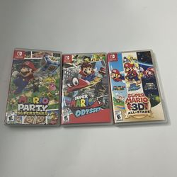CASES ONLY  Super Mario 3D All Stars Mario Odyssey  Party Superstars