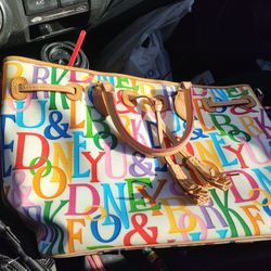 Dooney Bourke Colorful Letters Bag