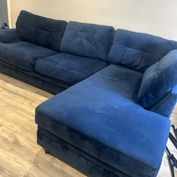 Blue L-shape Couch 