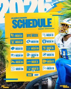 2026 Chargers season tickets! All remaining home games!