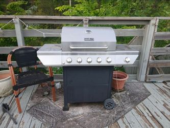 5 burner Nexgrill propane grill w/ side burner - works