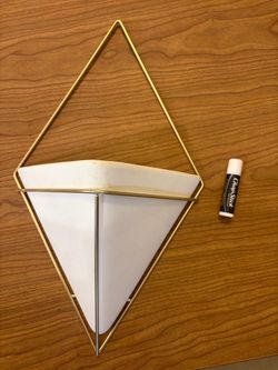 White ceramic wall decor/plant holders
