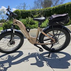 Aventon Aventure Step-through Ebike SoCal Sand Electric Bike