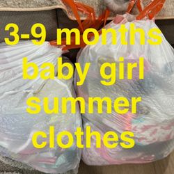 3-9 Months Baby Girls Summer Clothers 