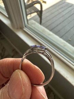 925 sterling silver amethyst ring