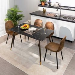 Rosa Rectangular Mid Century Wooden Dining Table