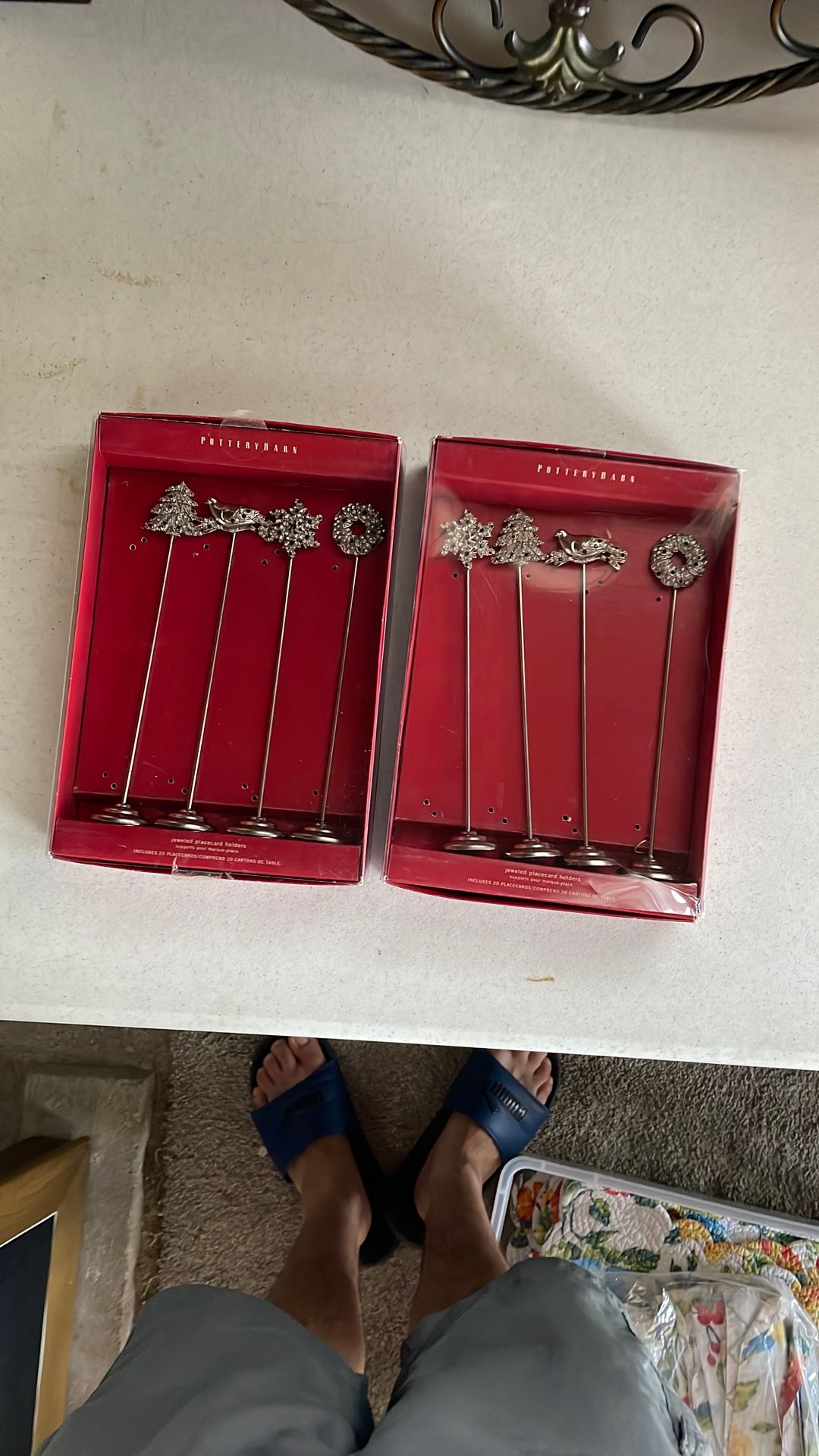 Jeweled Placecard Holders