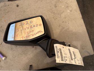 2019 - 2023 Chevy Silverado 1500 Door Mirror Driver Side LH Black w/ blind spot turn signal JC018