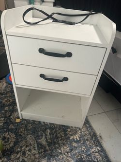 Nightstand with charging section