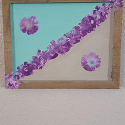 Framed Handmade Abstract Painting 