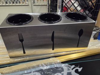 Stainless Silverware Holder