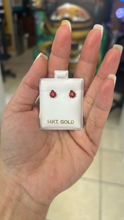14k Ladybug Earrings 