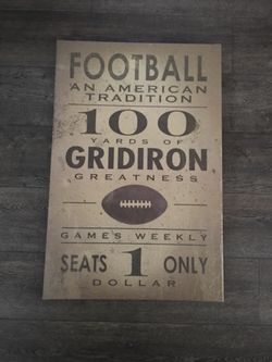 Football an American Tradition Canvas