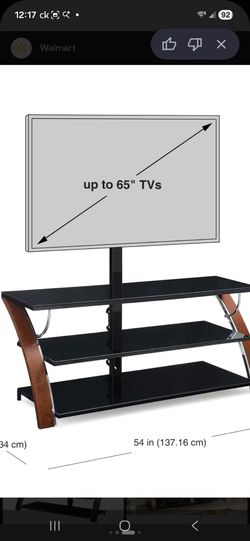 T.V. stand 3-n-1 brown cherry