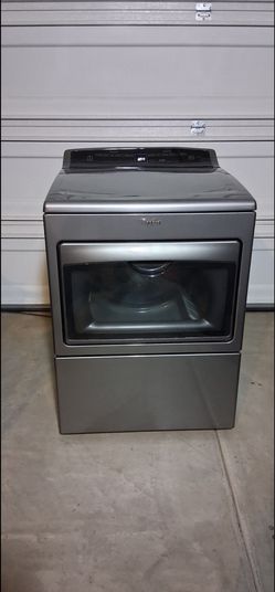 Whirlpool Cabrio Gas Dryer Chrome Shadow Excellent Working Condition