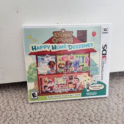 3DS Animal Crossing Happy Home Designer Video Complete In Box CIB