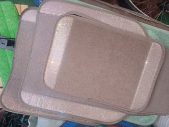 Women's girls rhinestone bling car mats for cool look and shiny only $40 better hurry