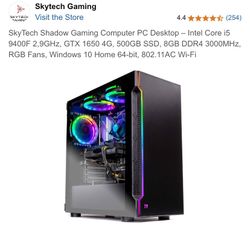 SkyTech Gaming PC - i5, GTX 1650, 24GB RAM, 500GB SSD Smooth and clean mid-tier gaming PC -Great Condition, also looking for ps5 trades