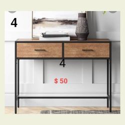 Brand New Wood Console Table 