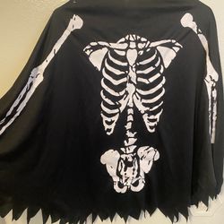 Halloween Pancho Skeleton