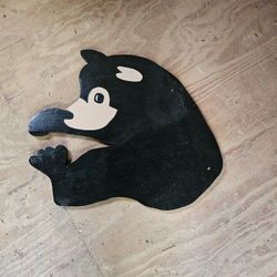 Whimsically Bear Wood Art