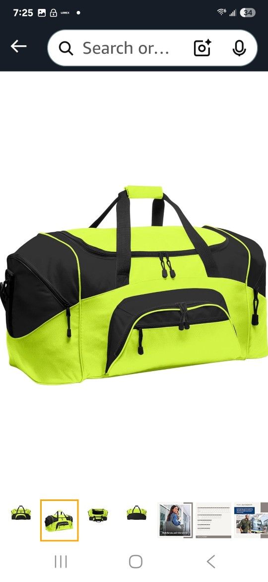 Pack of " 6" Extra Large Sport Duffle Bags