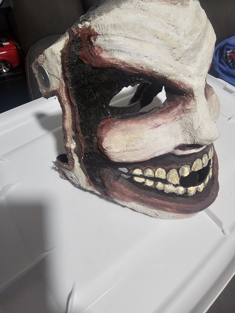 THE FIEND BRAY WYATT CUSTOM MADE BY HAND MASK WITH STRAPS!!!