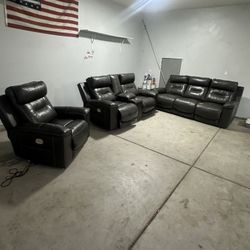 Gray Electric Sectionals