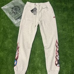 White Chrome Hearts Sweatpants