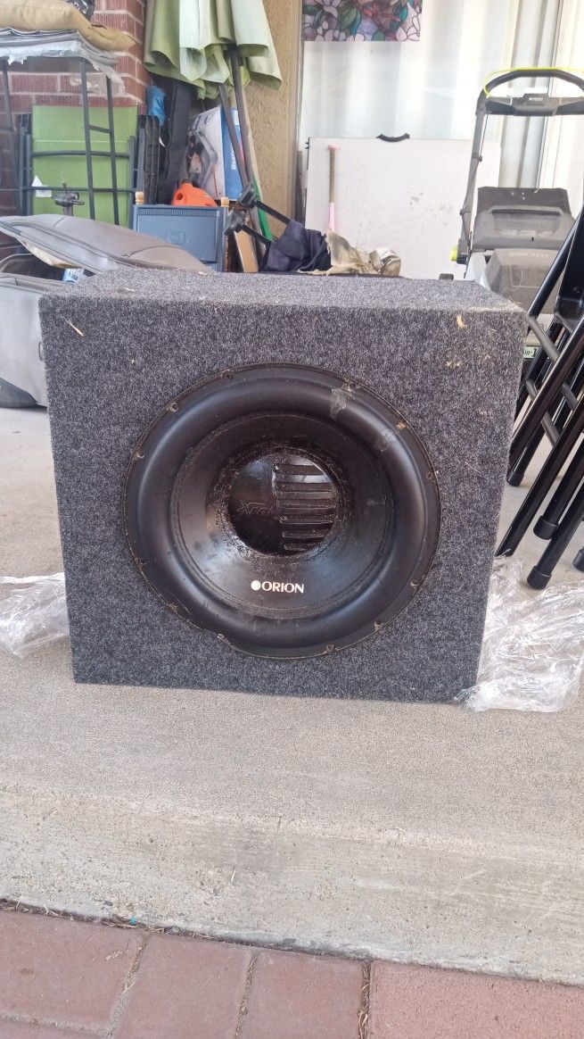 12 Inch Orion XTR Subwoofer W/ Speaker Box