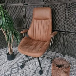 *Refubrisher* Ovios MCM Suede Ergonomic Reclining Office Chair