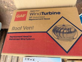 GAF Master Flow wind turbine replacement head