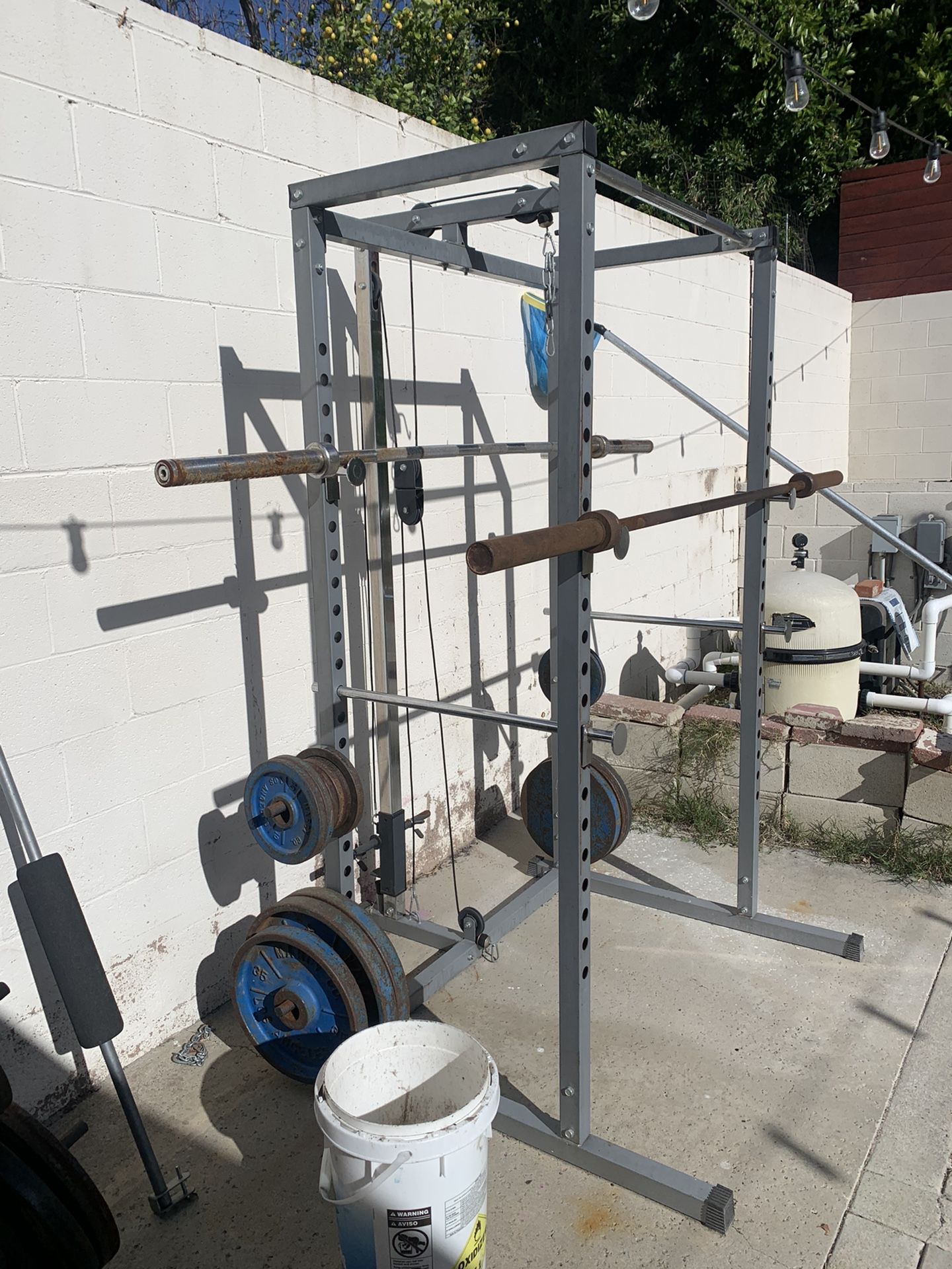 Bench press/squat rack