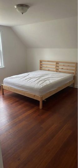 Ikea queen size bed frame and mattress