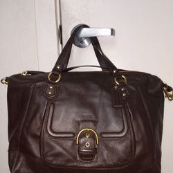 Coach Brown Leather Large Bag