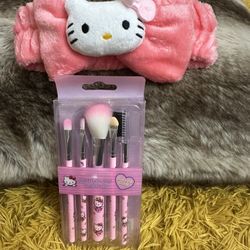 Hello Kitty Headband And Brushes Bundle