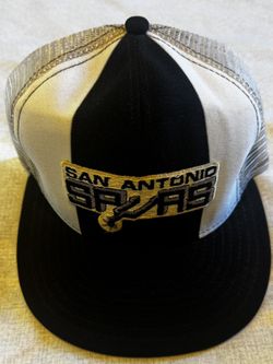 San Antonio Spurs Hat Cap AJD Lucky Stripe Snapback Vintage