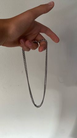 Fake silver chain