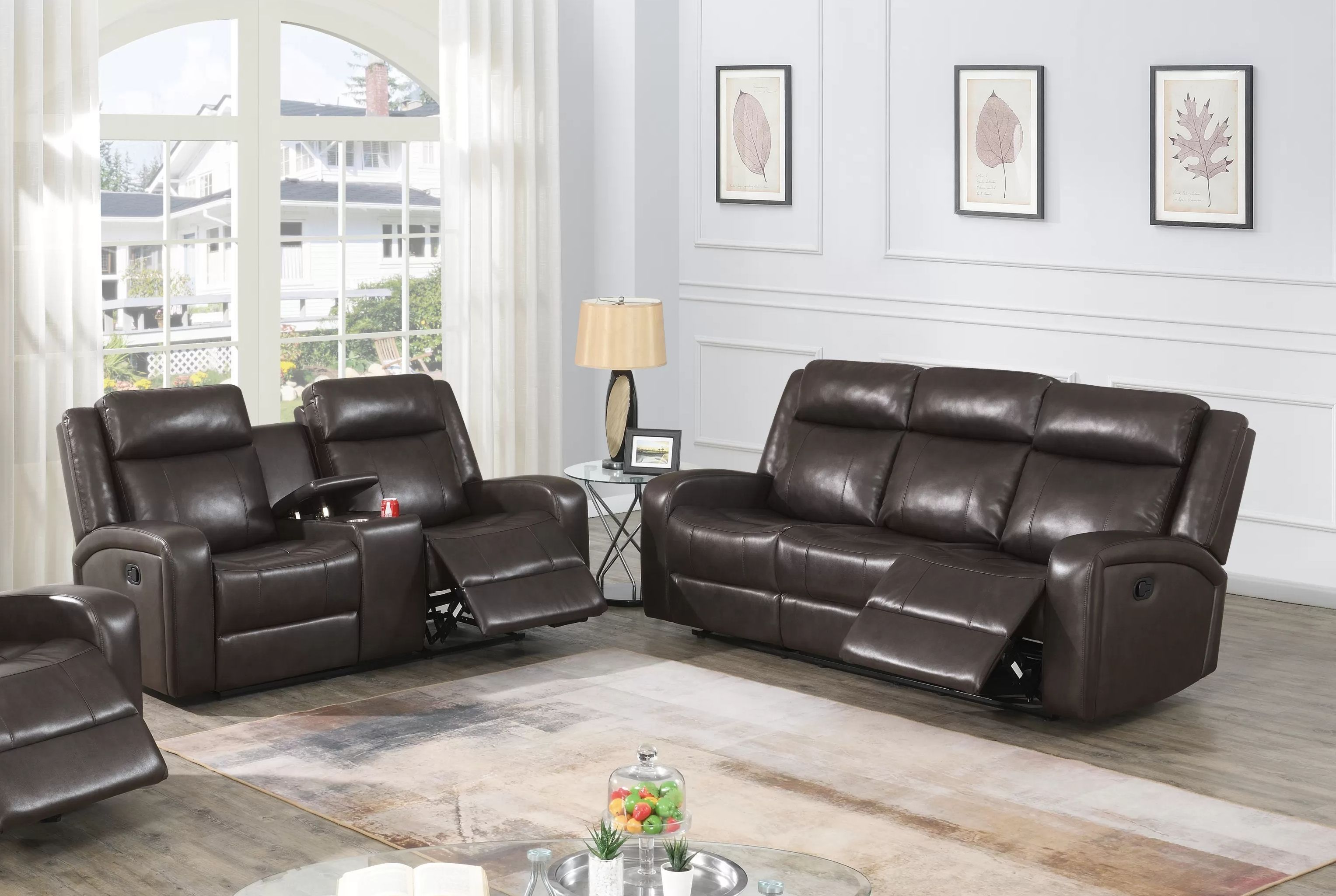 Reclienr sofa & recliner Loveseat
