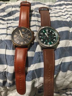 2  fossil mens watches great condition