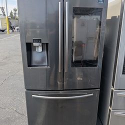 Samsung French door refrigerator/ 3 months of warranty and free local delivery