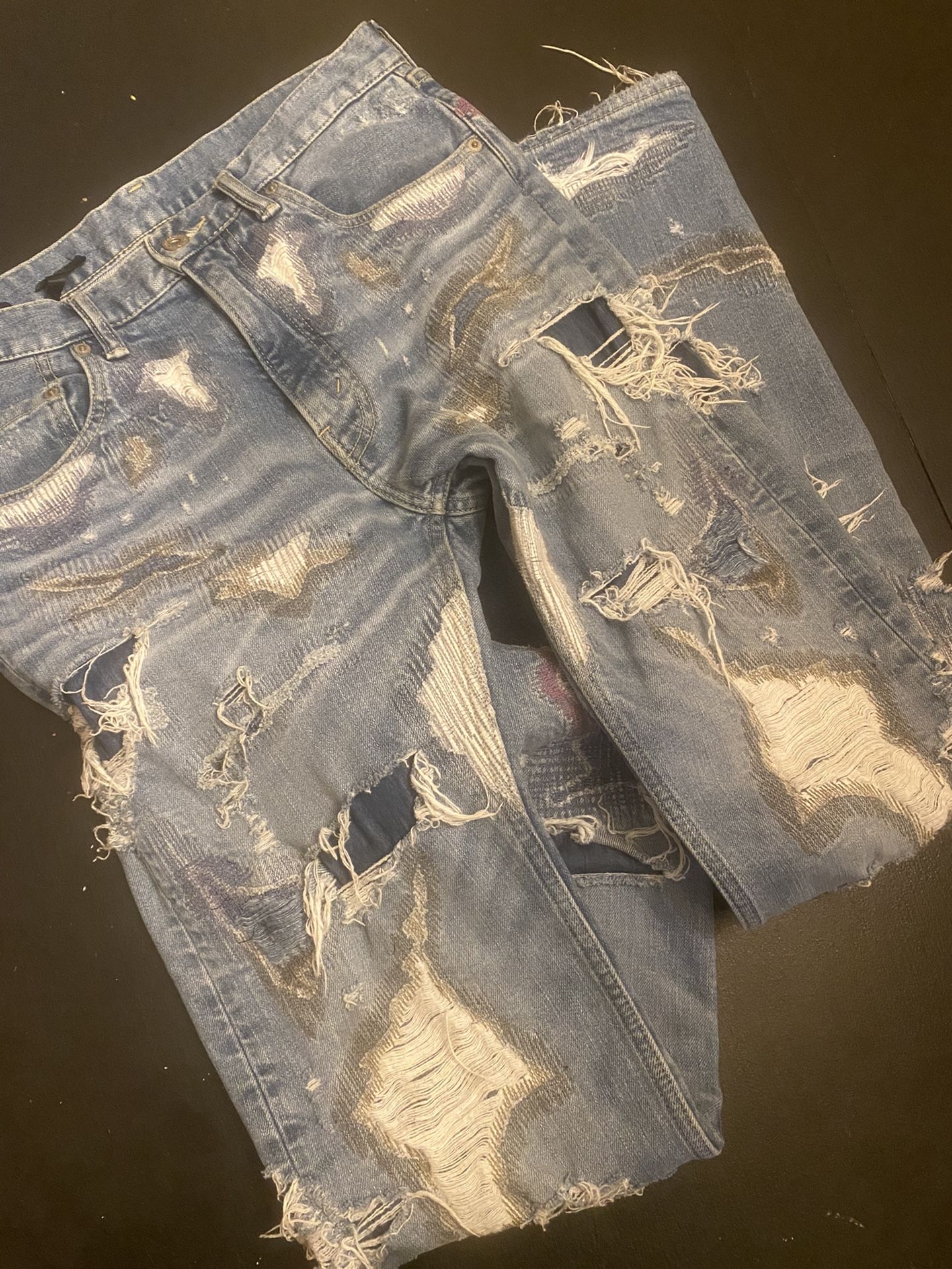 Vlone Runway Scab Jeans