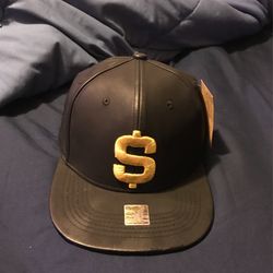 Leather Dollar Sign Cap