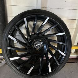 22” Xcess Rims with tires