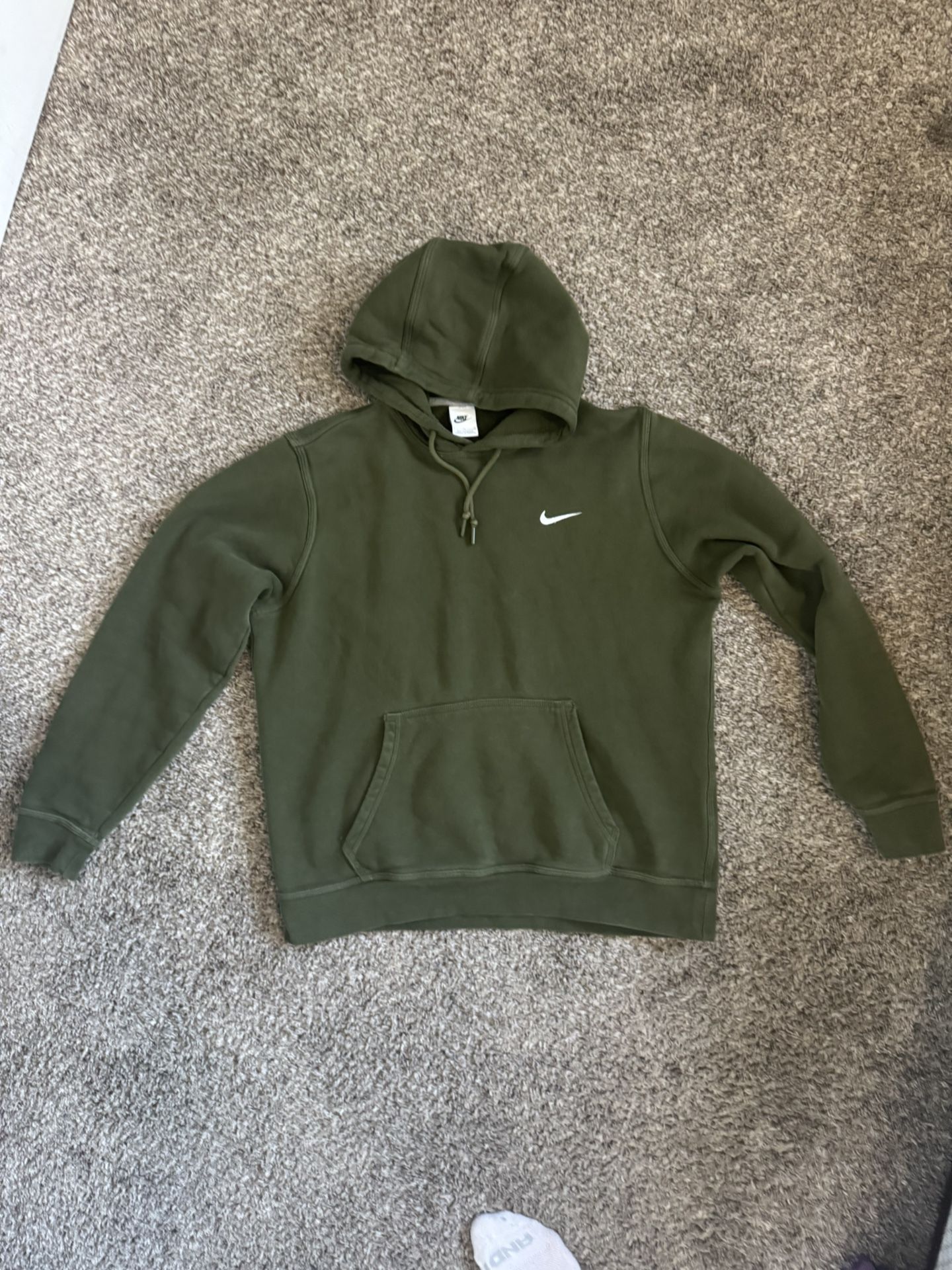 Large Green Nike Fleece Hoodie